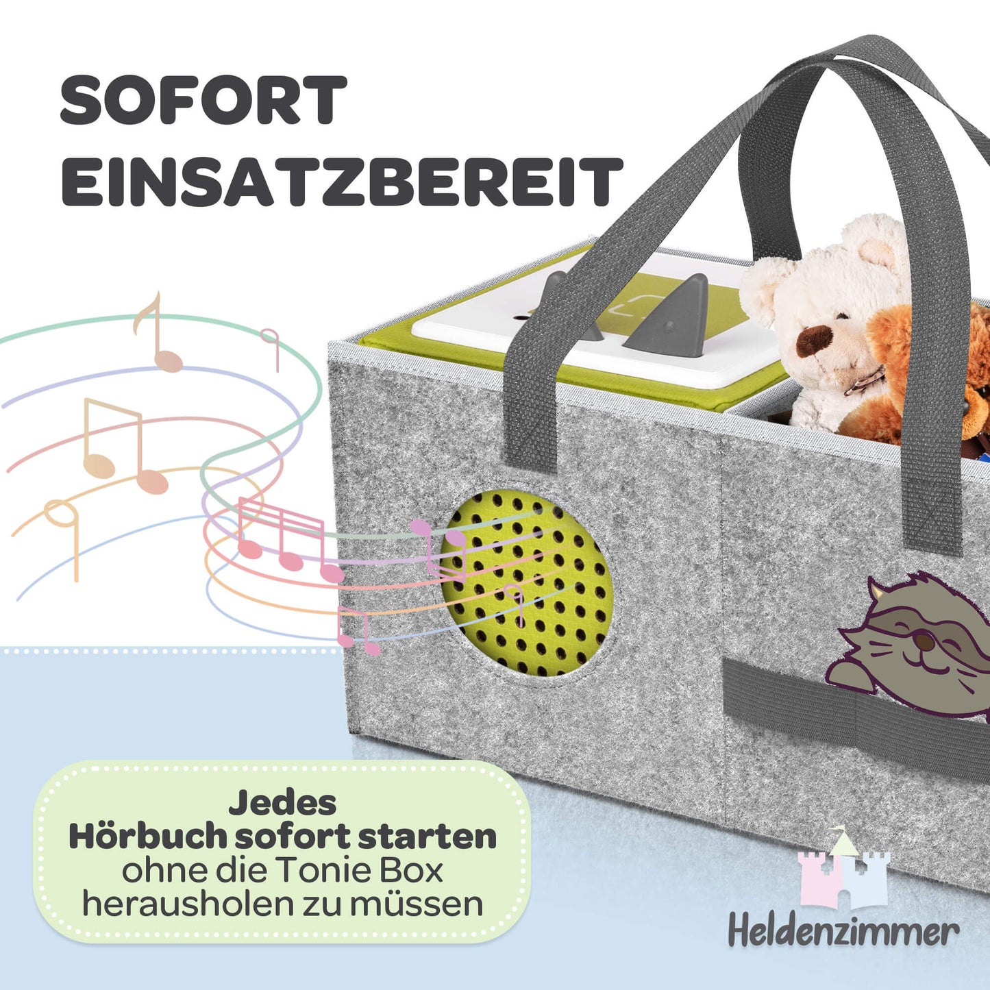 Tasche für Tonie Box Filz groß
