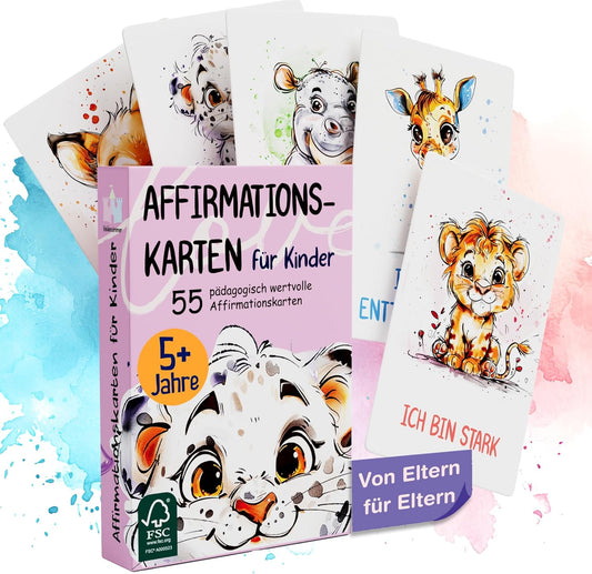 55 Affirmationskarten für Kinder