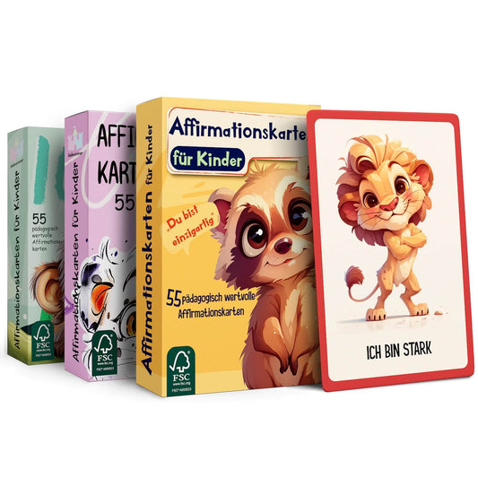 55 Affirmationskarten für Kinder - Bundle-Angebot 3 für 2